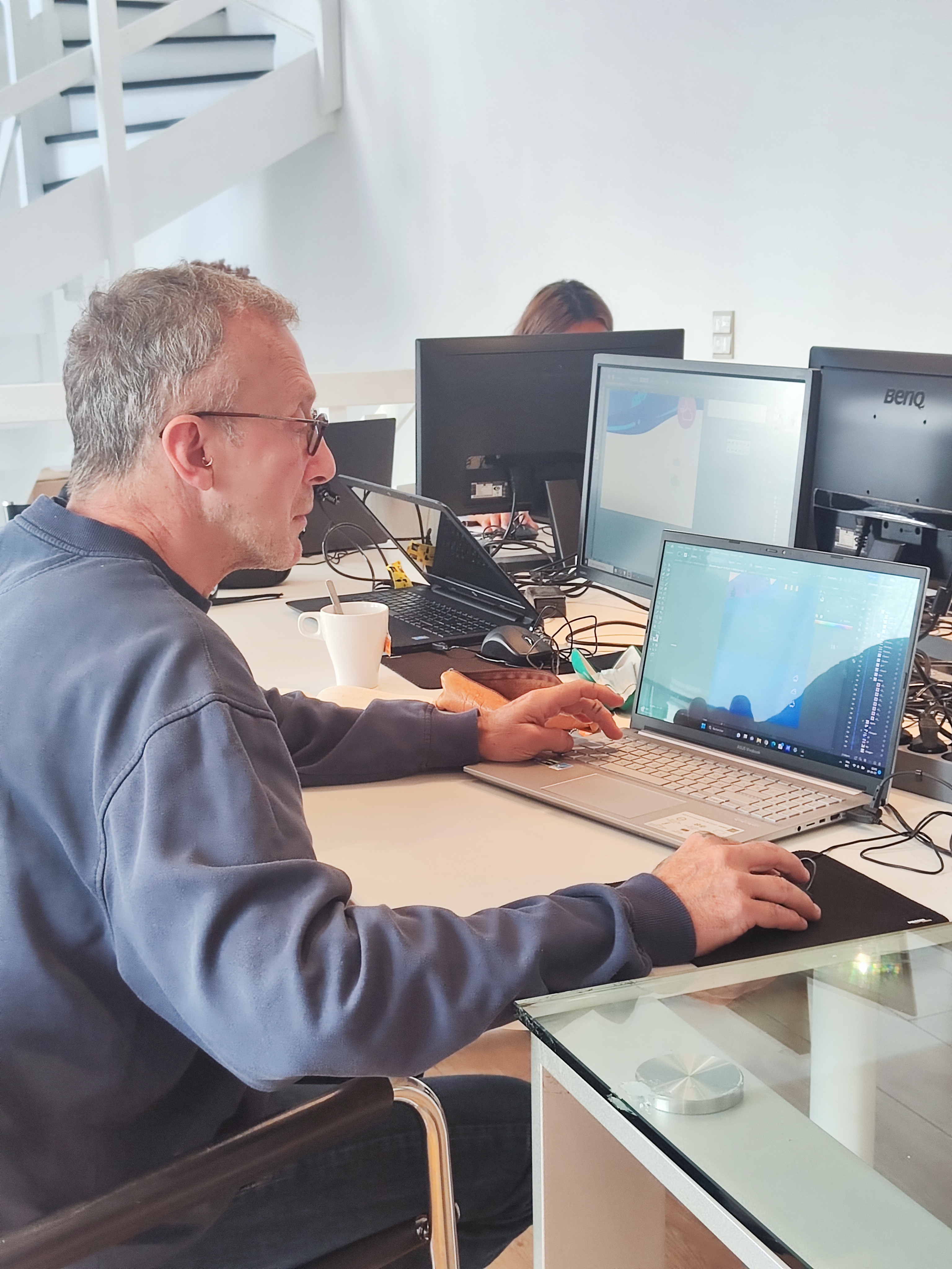 Formateur en cours — formation graphisme Bruxelles