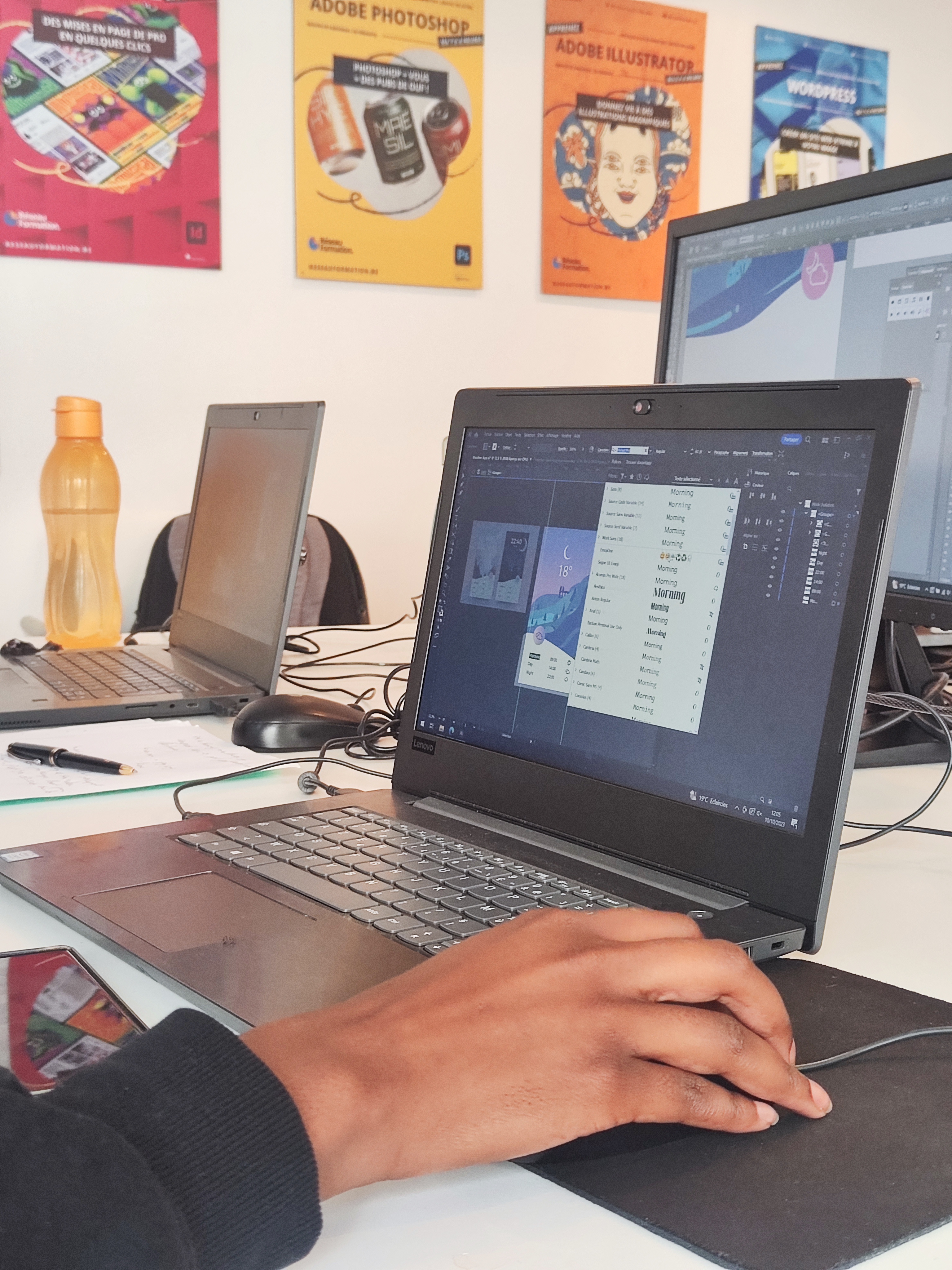 Formation graphisme du soir — salle The Pixel Academy Bruxelles
